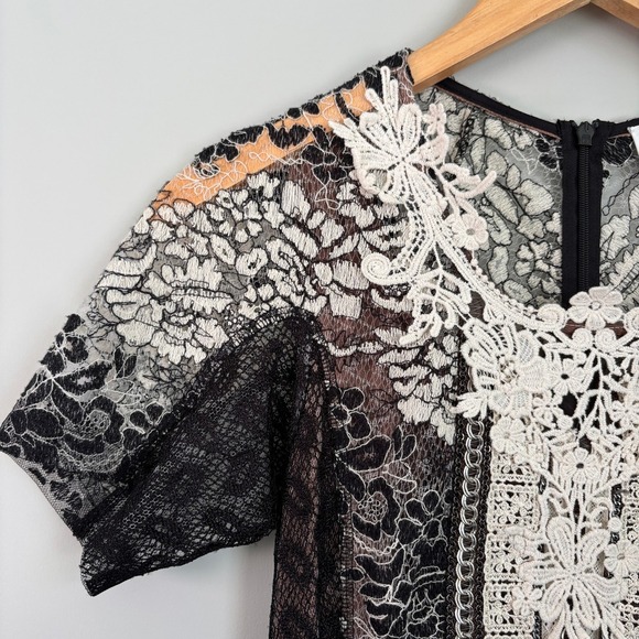 Anthropologie Beguile Byron Lars Size 0 Dress Sequins Cocktail Wedding Guest - Picture 5 of 16